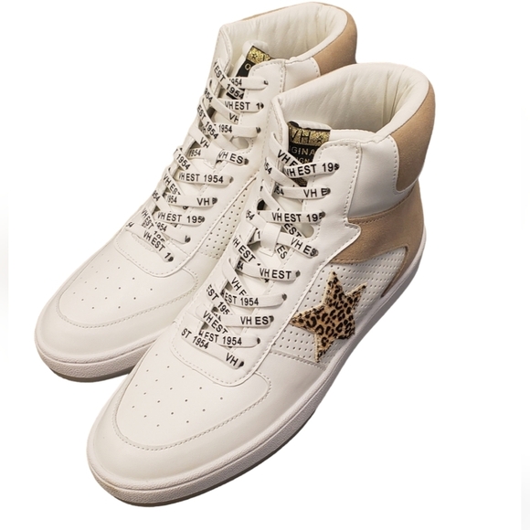 Vintage Havana Layup Hi Top Sneaker Tan Matt - Picture 2 of 7